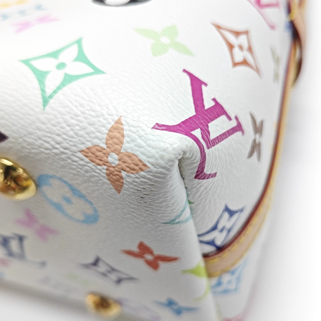 LV × TM CARRYALL PM Monogram Coated Canvas White
