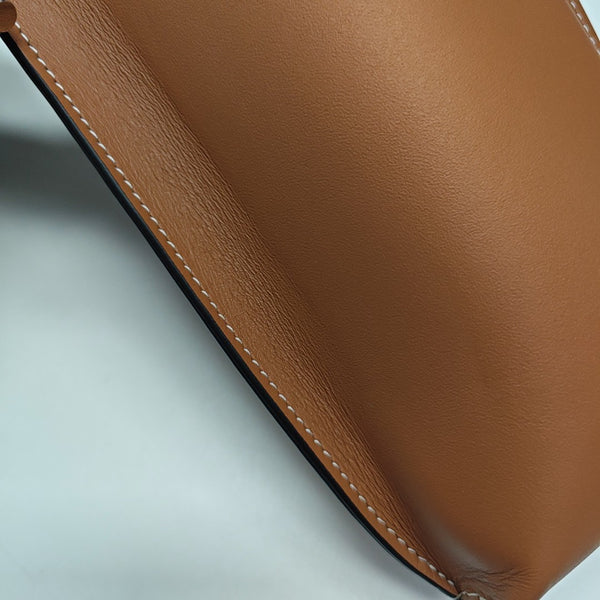 Calfskin Shoulder Bag Brown