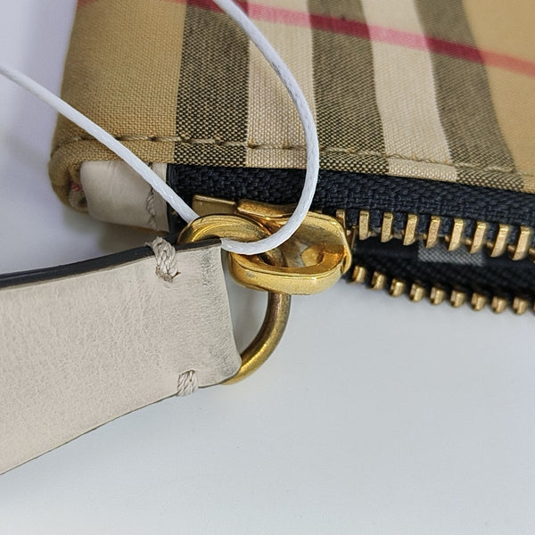 Coated Canvas Clutch Multicolor