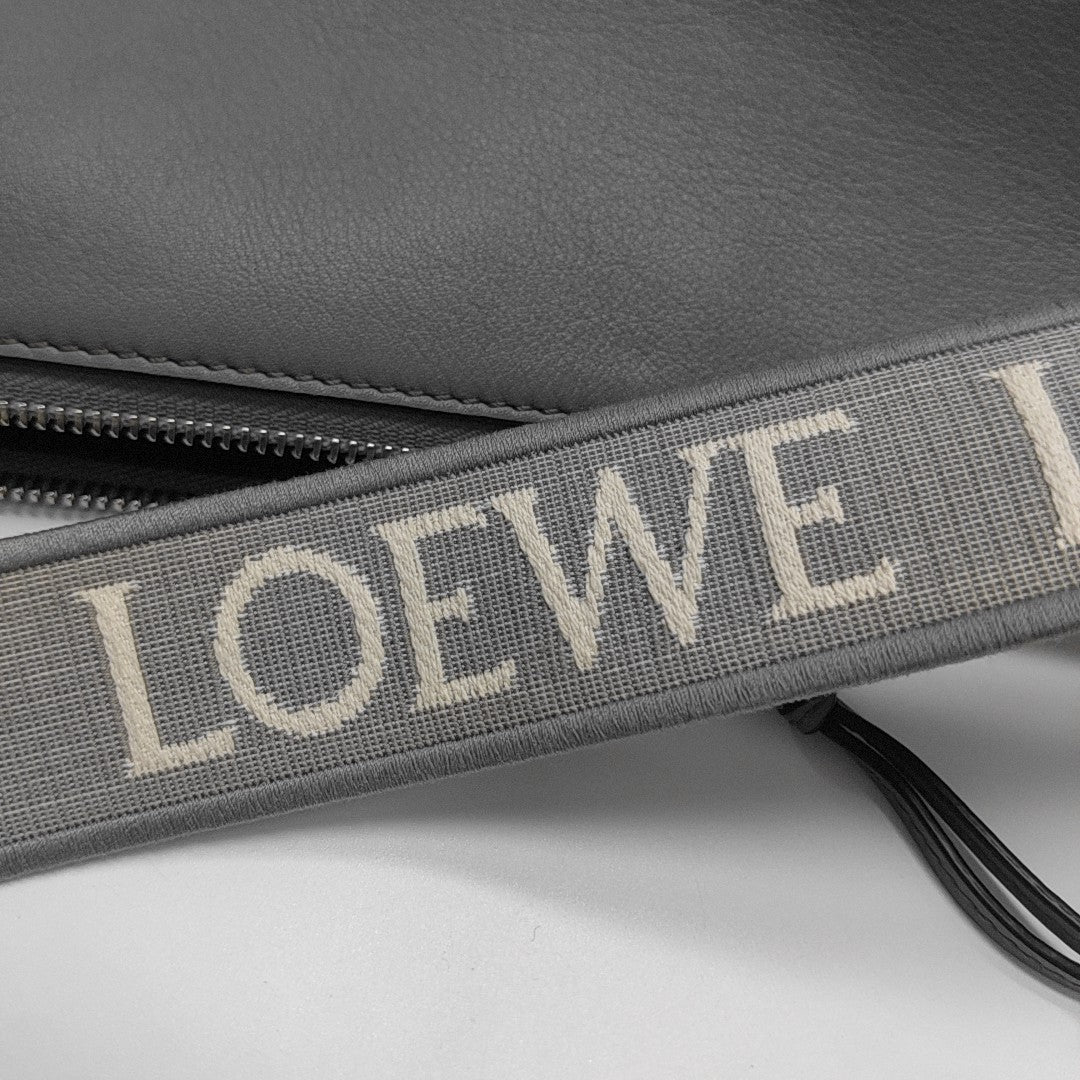 Calfskin Shoulder Bag Gray