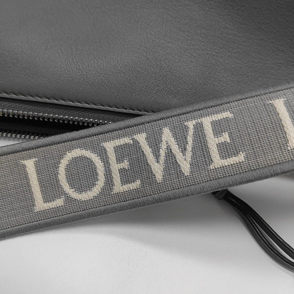 Calfskin Shoulder Bag Gray