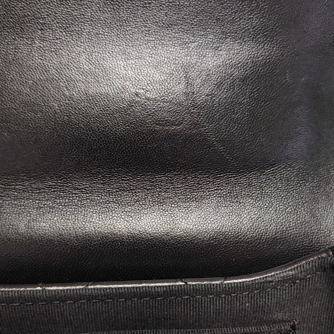 Quilted Lambskin Shoulder Bag Medium Black