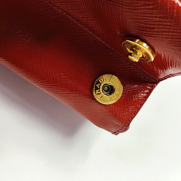 Galleria Small Saffiano Calfskin Red