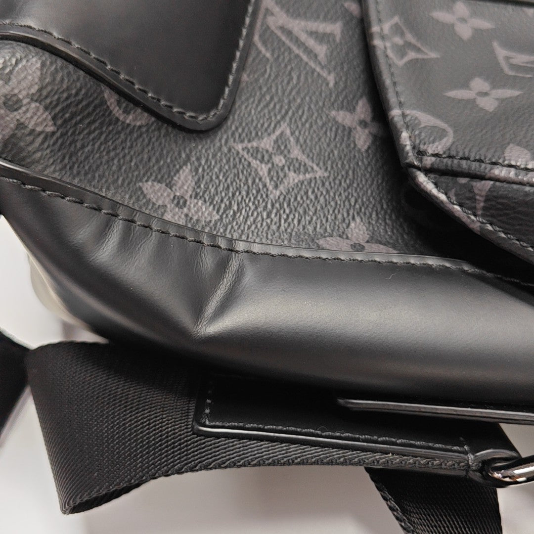 VOYAGER PM Monogram Coated Canvas Black
