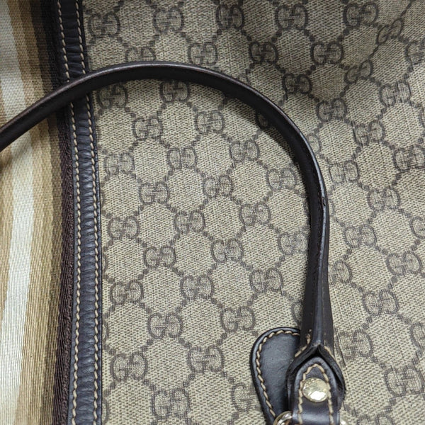 Monogram Coated Canvas Tote Bag Beige