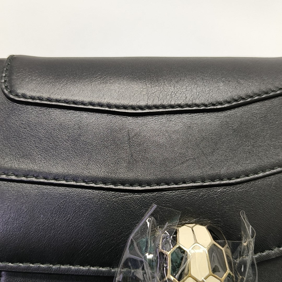 SERPENTI FOREVER Medium Quilted Calfskin Black