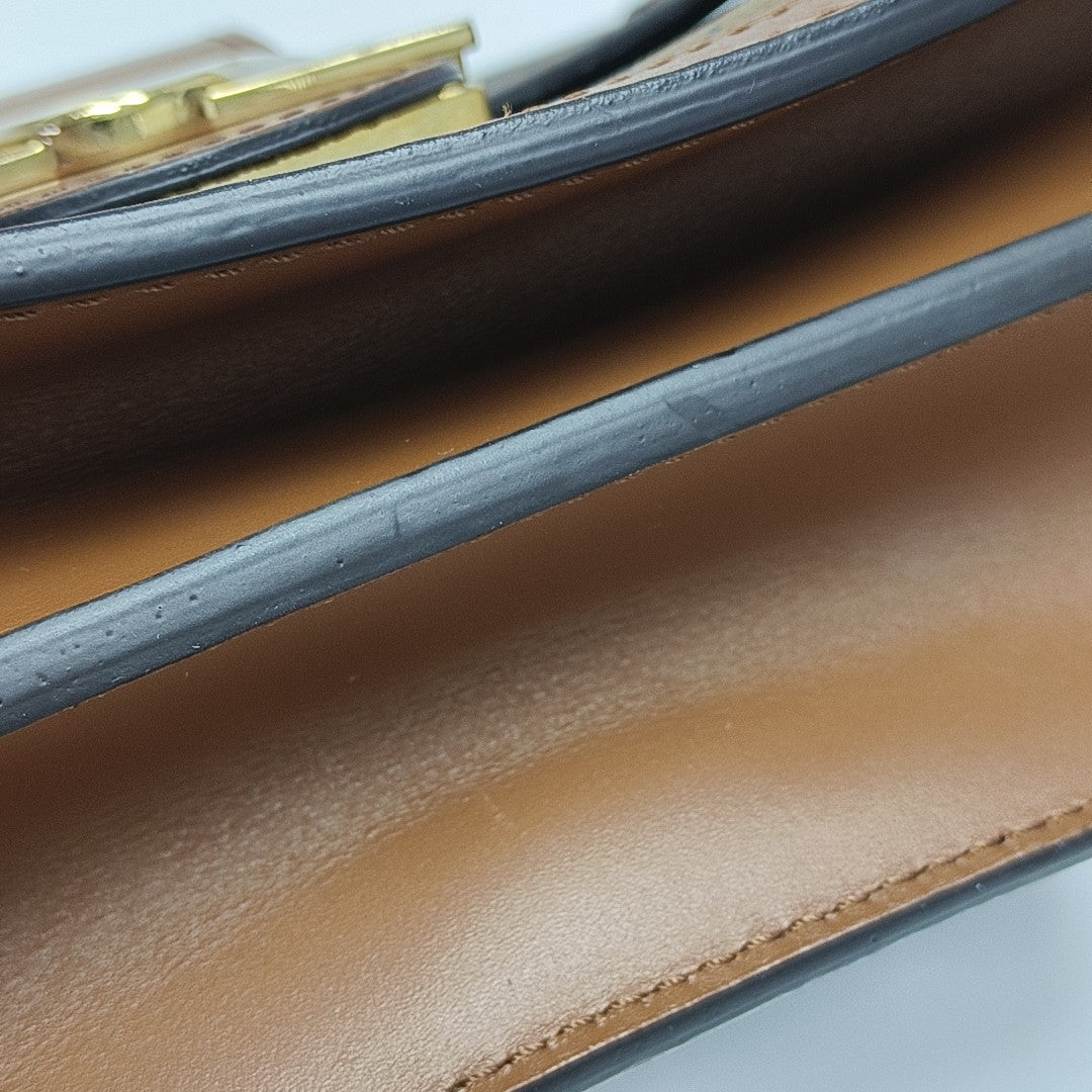 DAUPHINE MM Monogram Coated Canvas Brown
