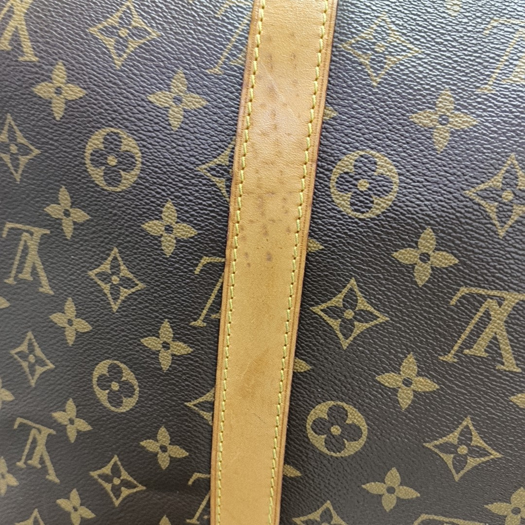 SAC SOUPLE 55 Monogram Coated Canvas Brown