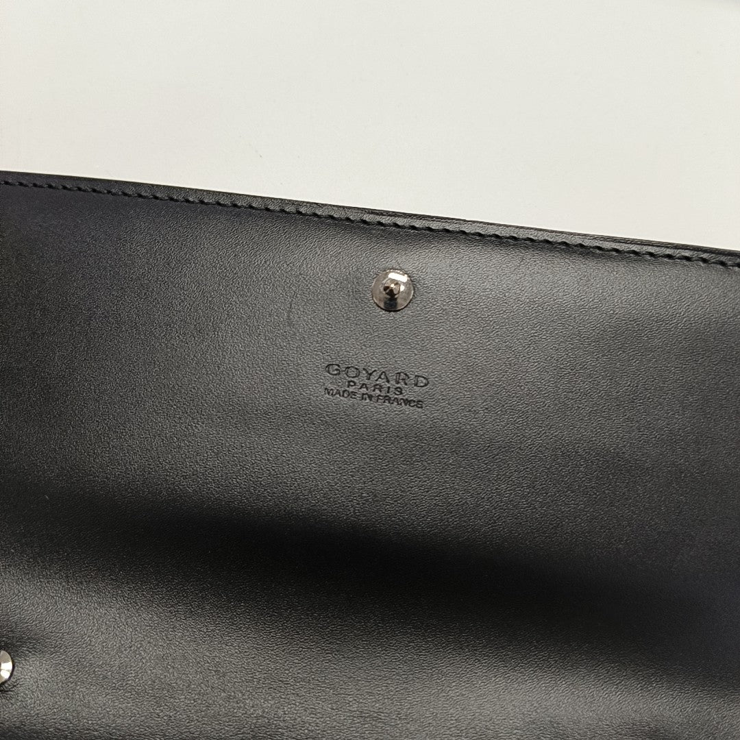 Coated Canvas Crossbody Bag Black