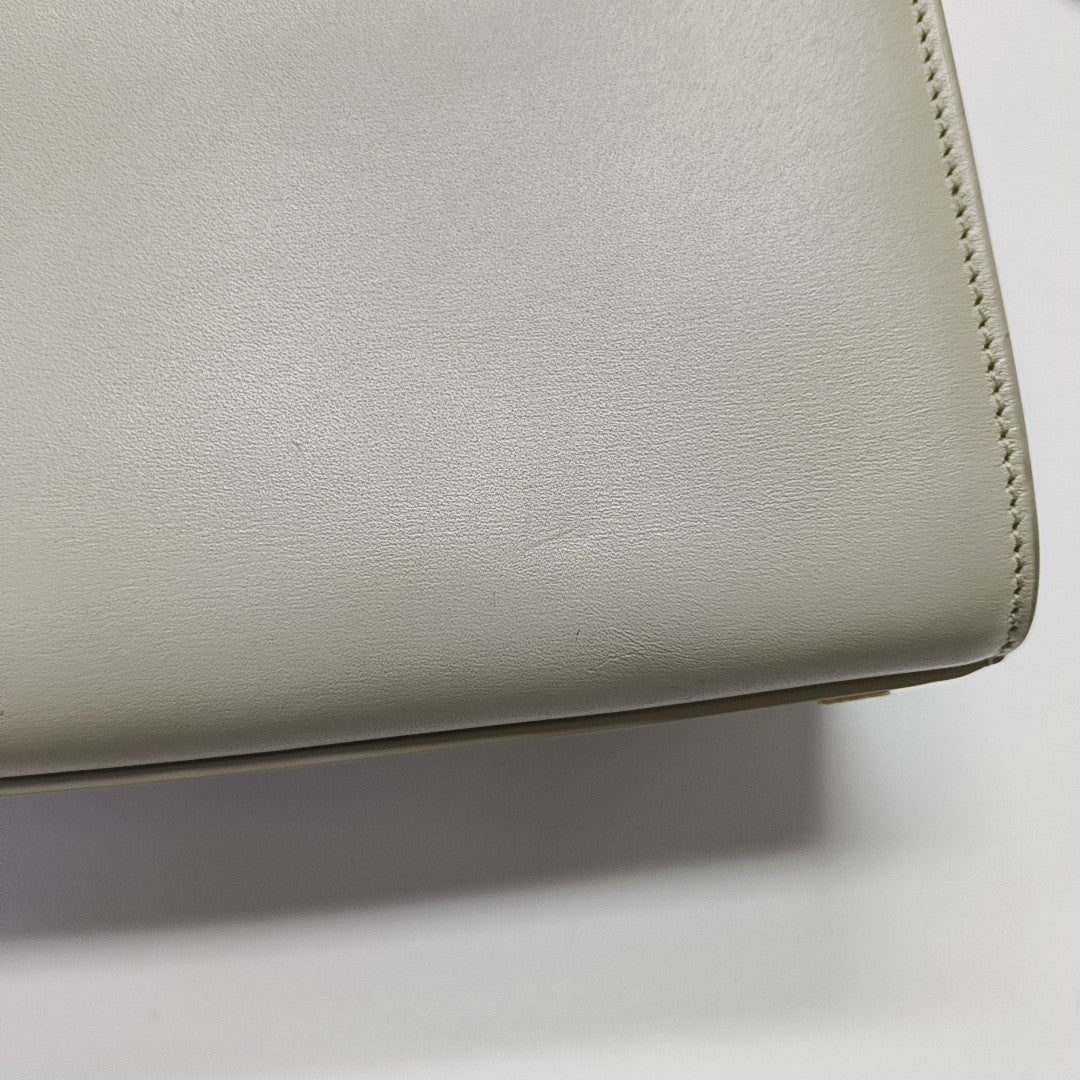 MANHATTAN Nano Calfskin White