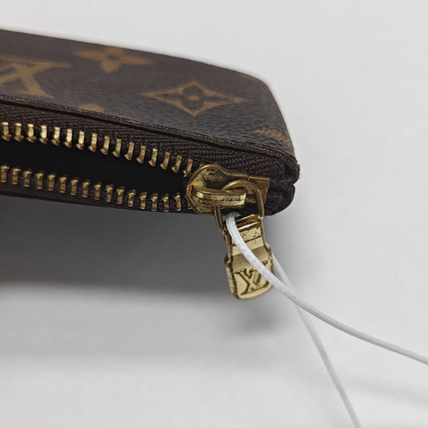 Monogram Coated Canvas Key Pouch Brown