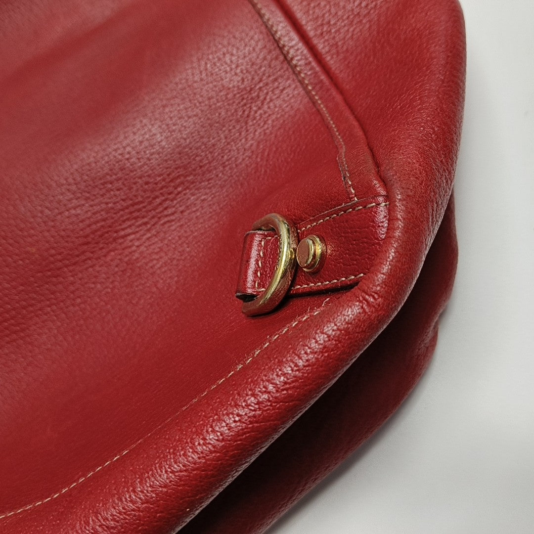 Abbey Calfskin Red