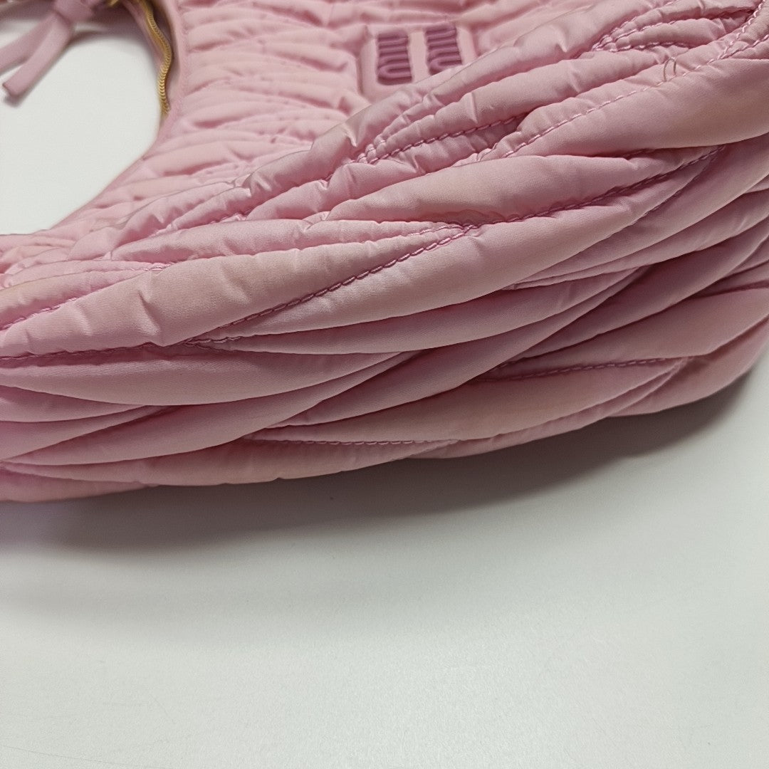 Wander Matelassé Mini Quilted Fabric Pink
