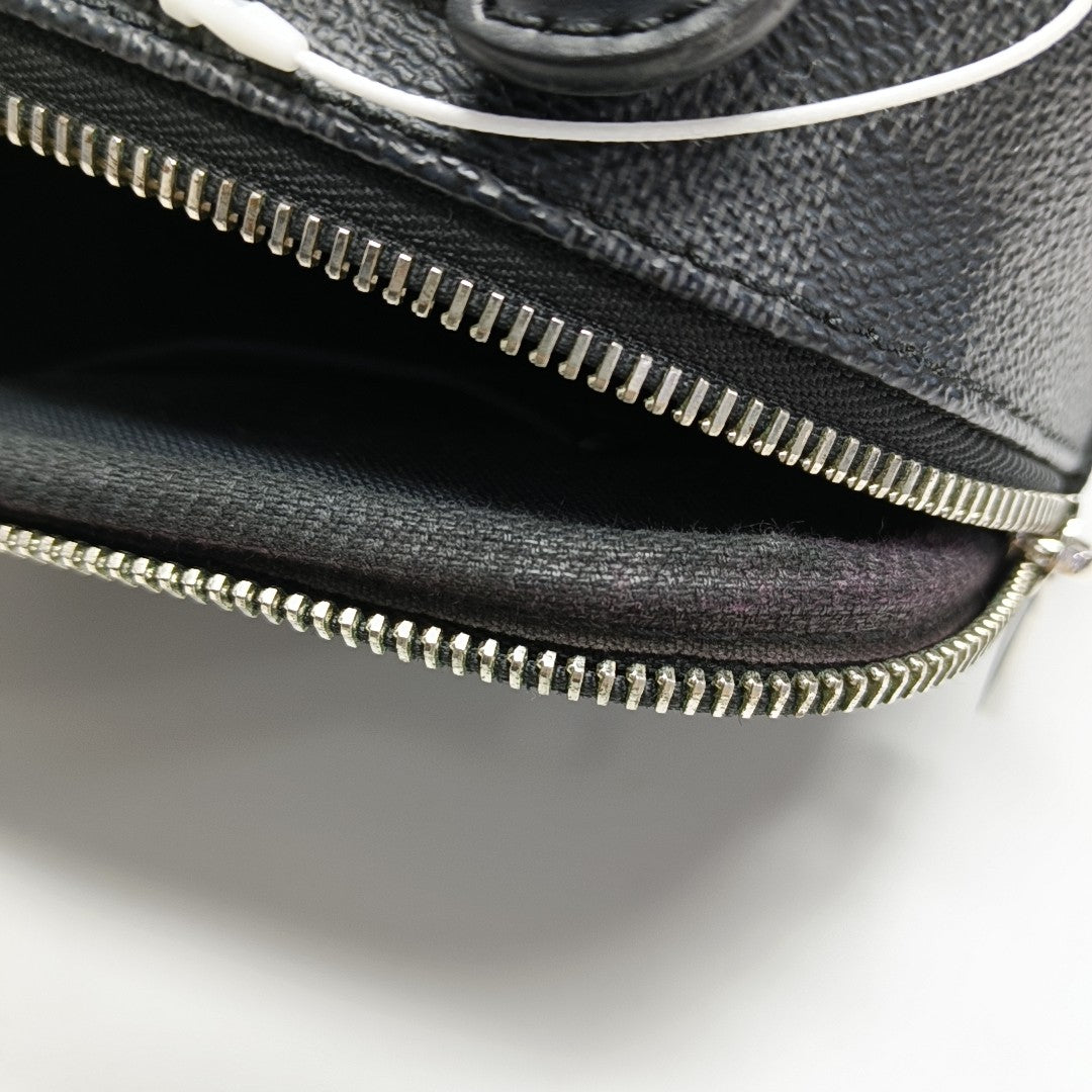 AMBLER Damier Graphite Coated Canvas Black