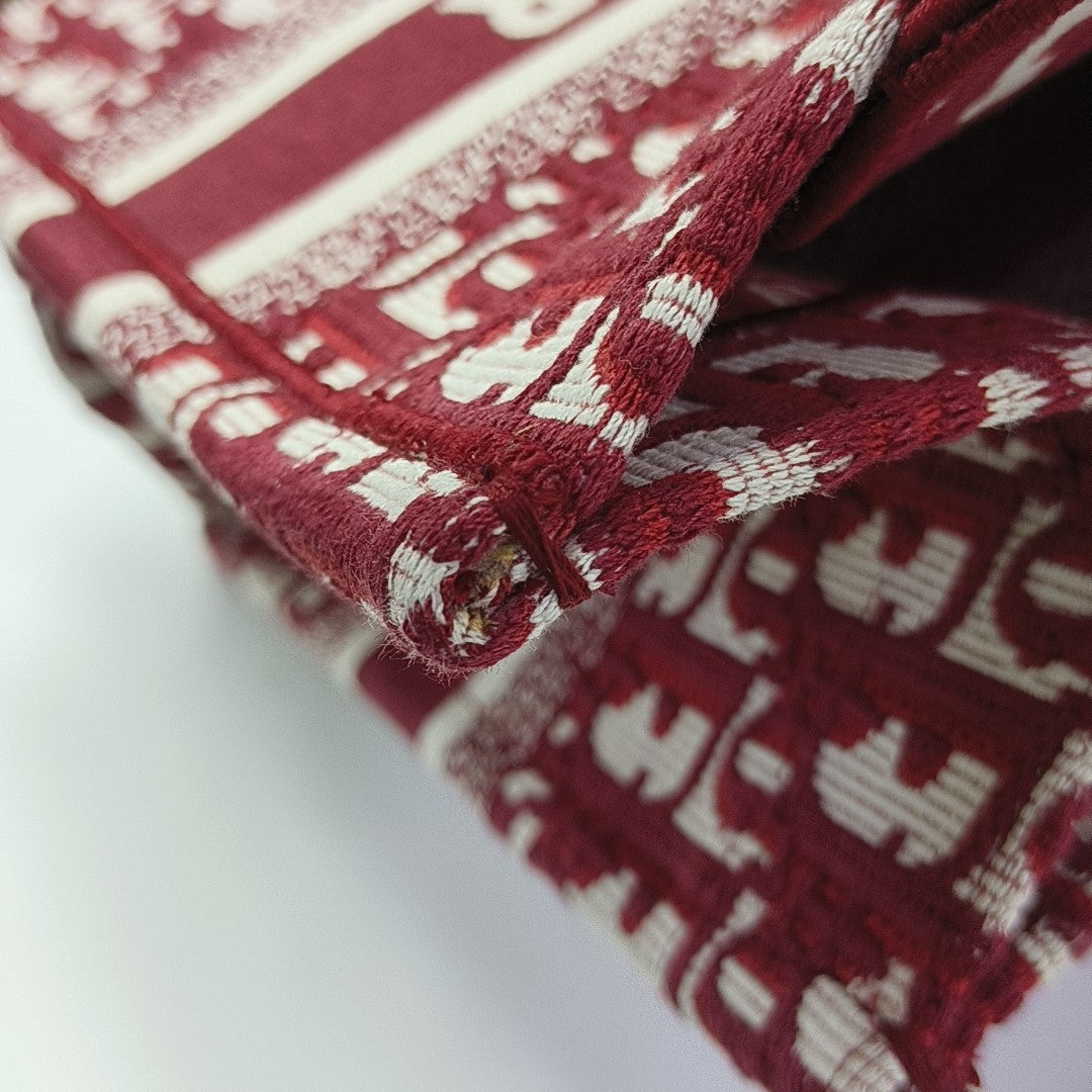 Book Tote Small Oblique Canvas Red