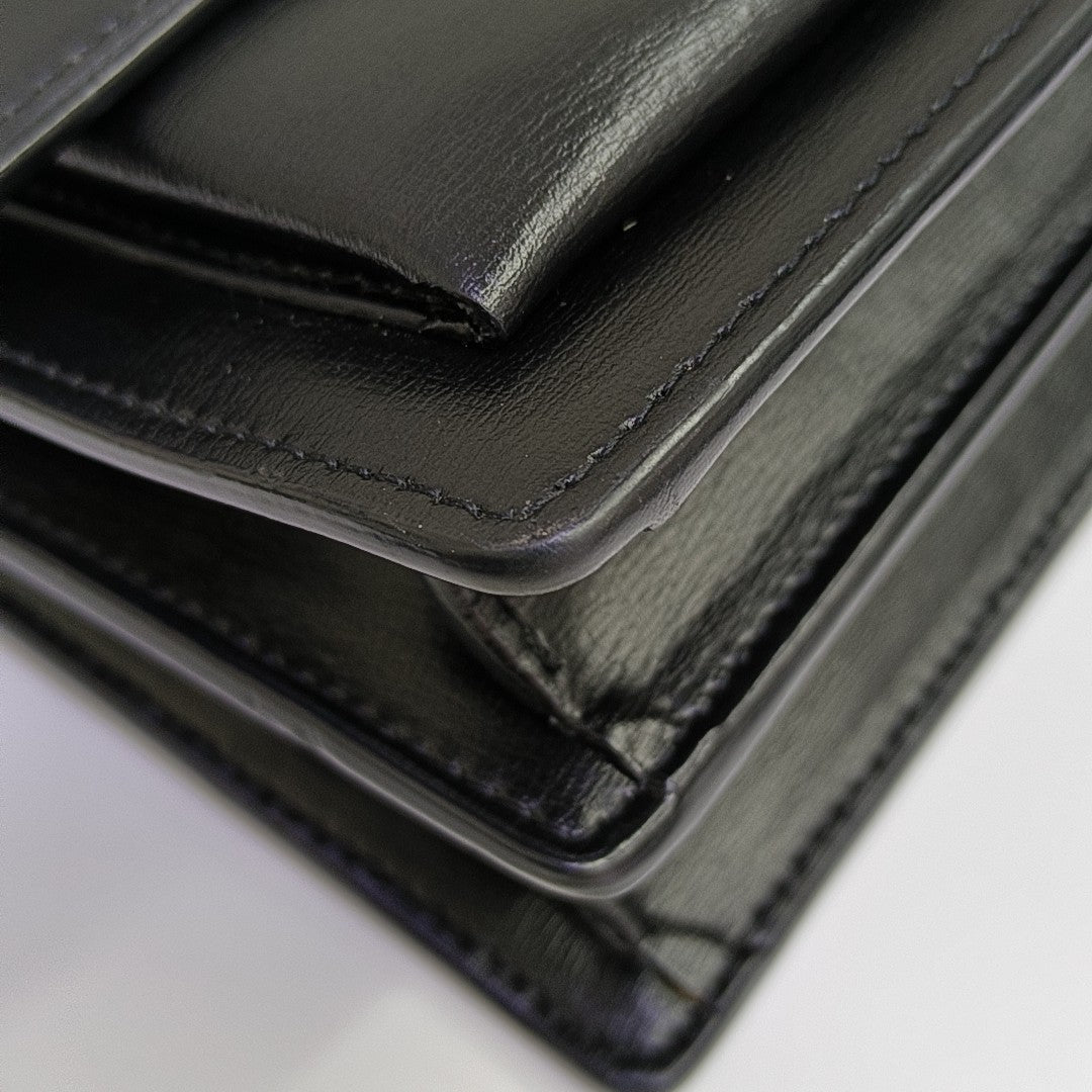 SUNSET Medium Calfskin Black