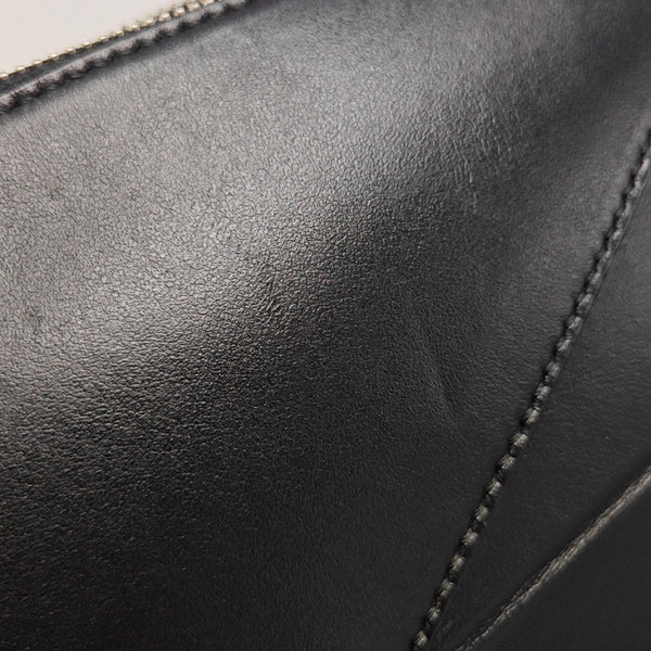 Puzzle Fold Small Quilted Calfskin Black