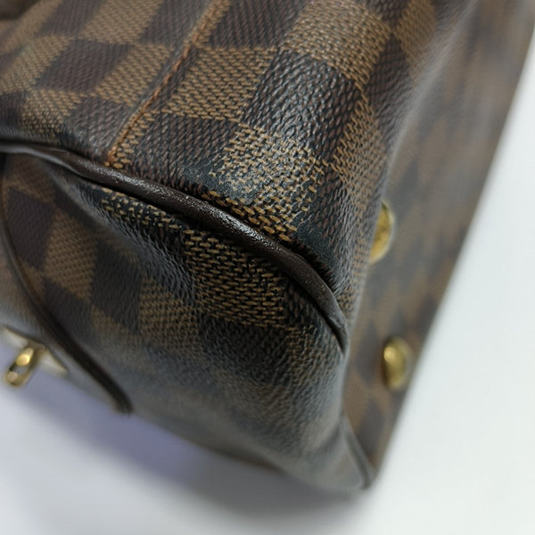 DUOMO Damier Ebene Coated Canvas Brown