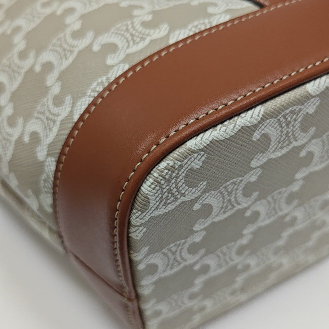 TRIOMPHE CANVAS Small Coated Canvas Beige