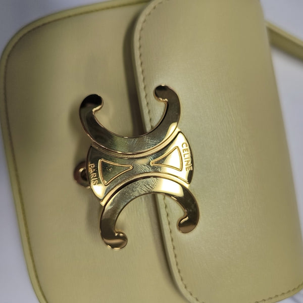 TRIOMPHE Mini Calfskin Yellow
