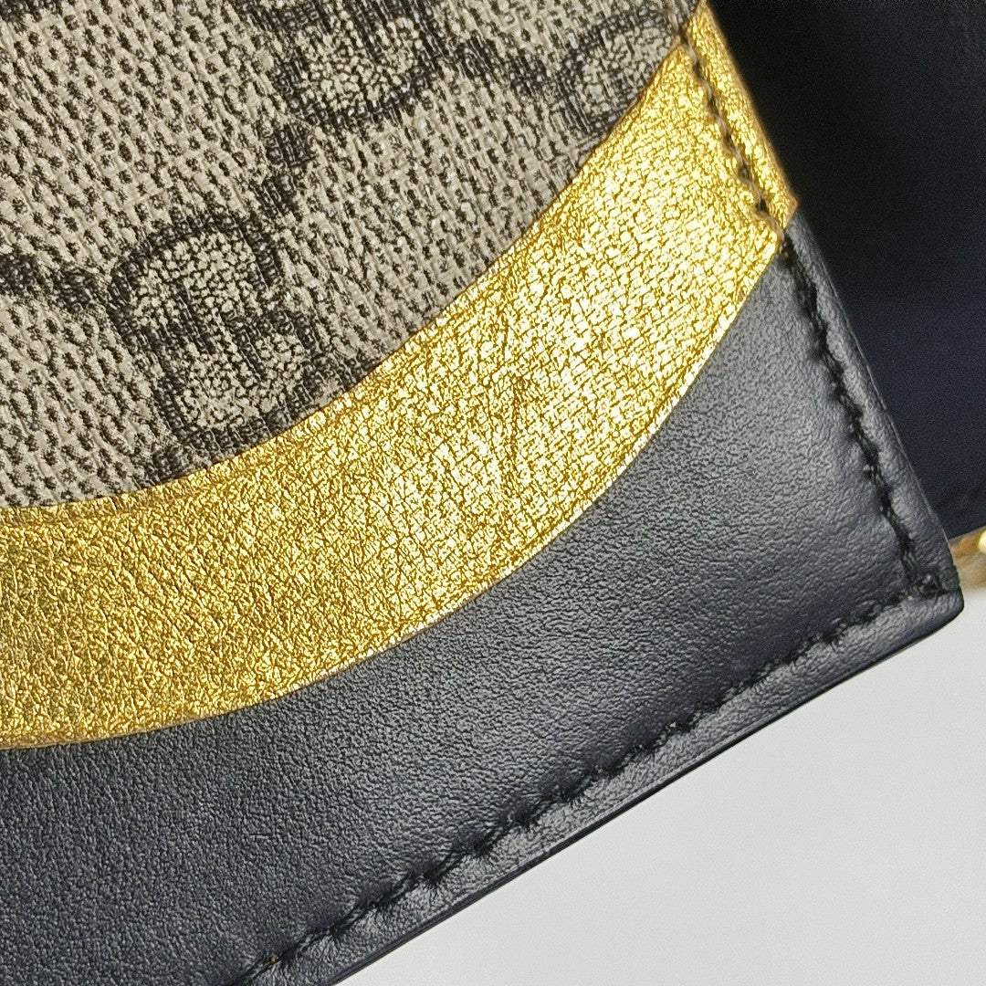 Padlock Small Monogram Coated Canvas Beige