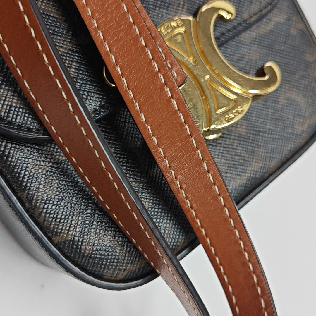 TRIOMPHE Mini Coated Canvas Black
