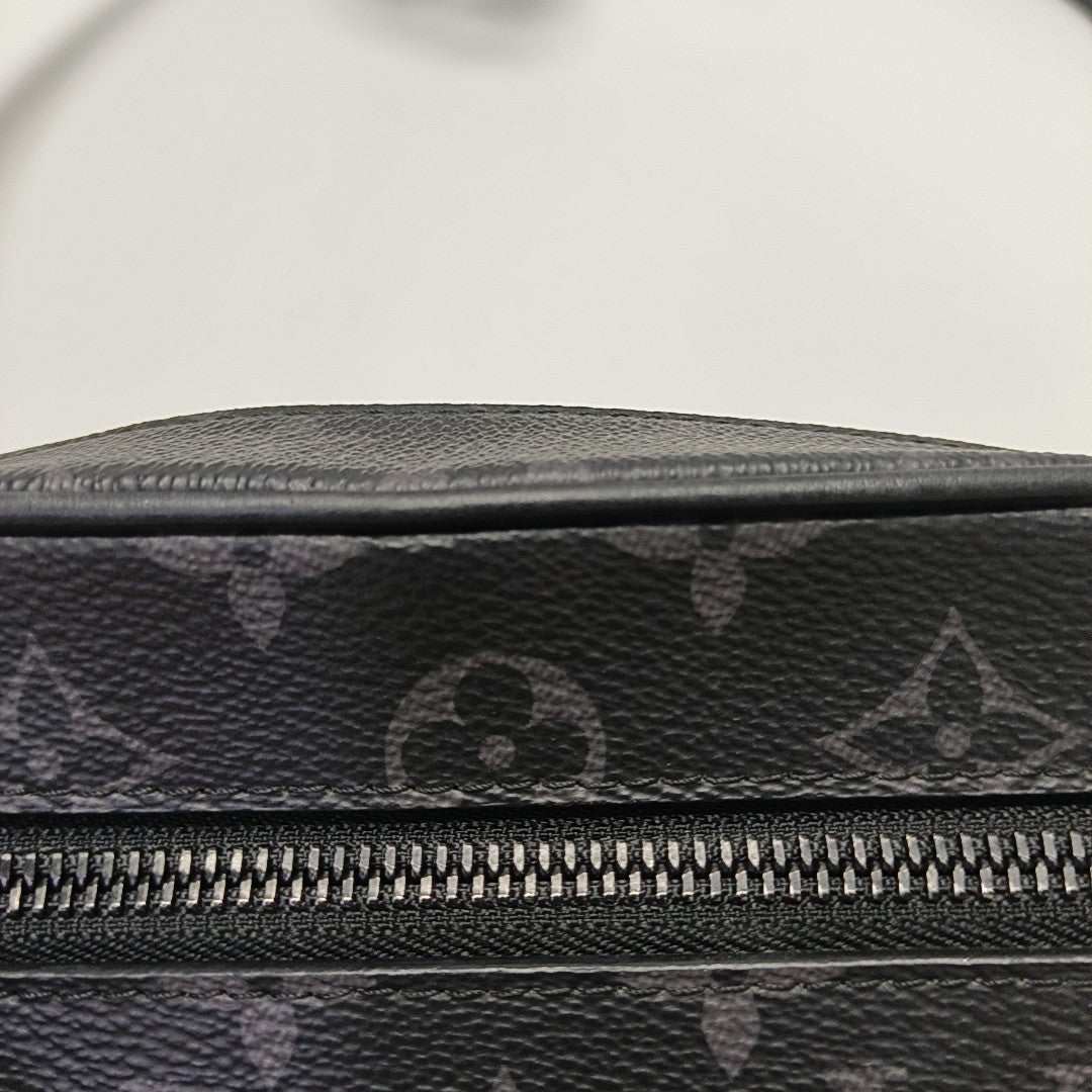 SOFT TRUNK Mini Monogram Coated Canvas Black