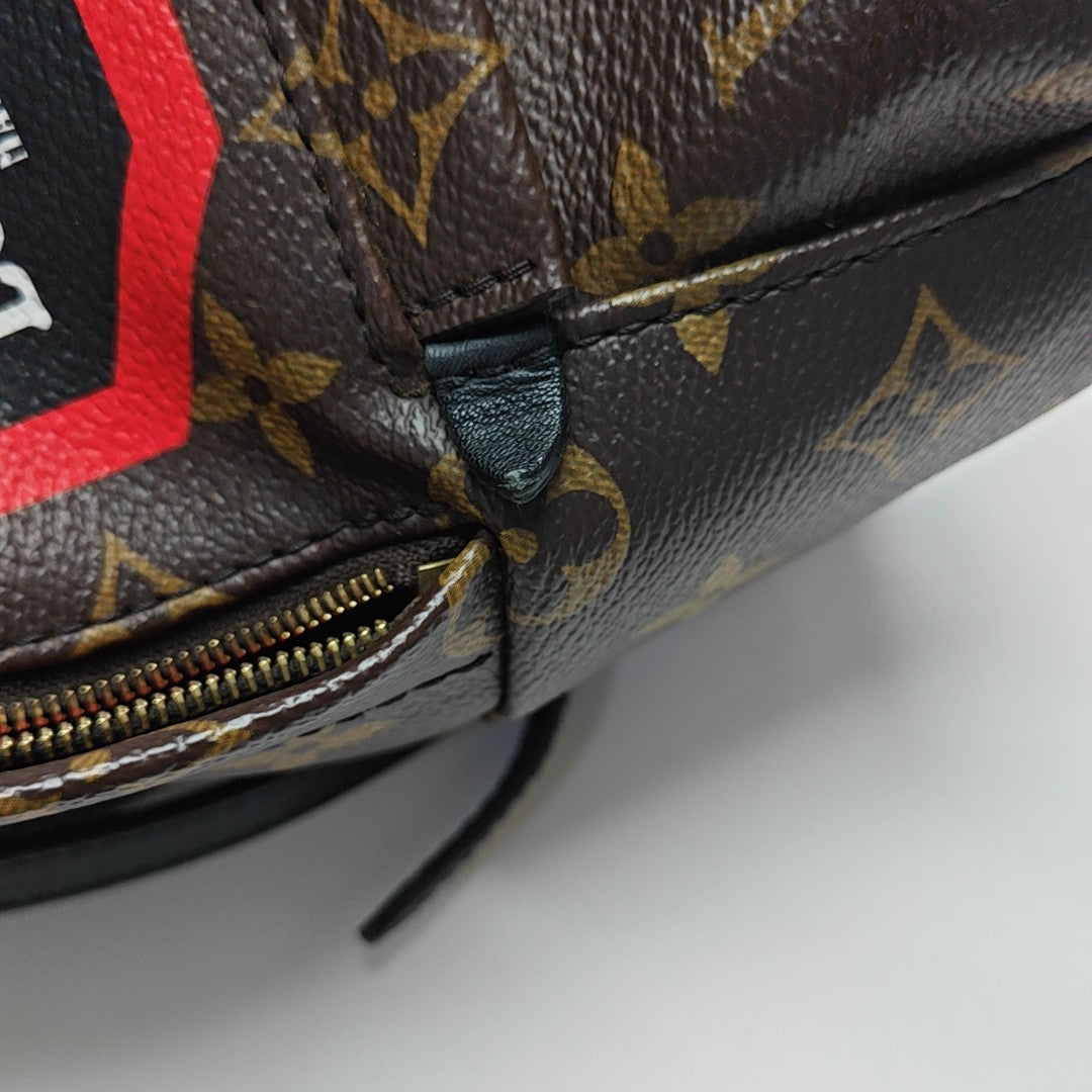 PALM SPRINGS Mini Monogram Coated Canvas Brown