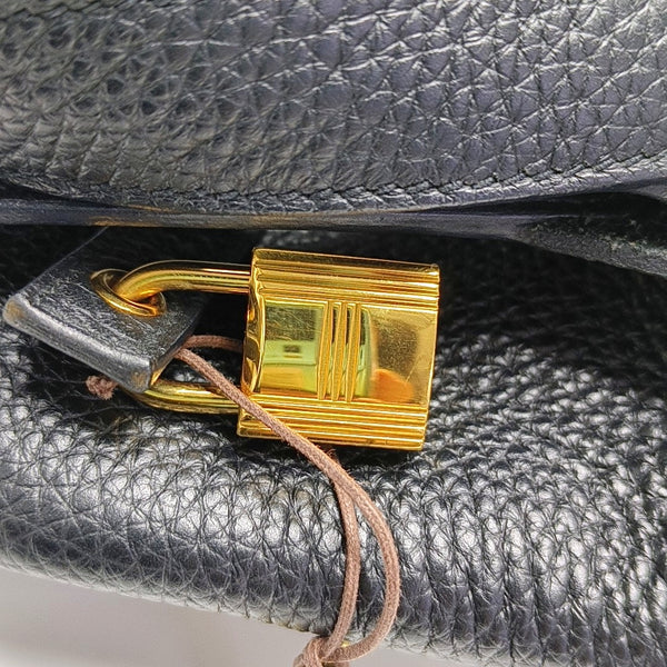 Authenticated pre-owned  Picotin Lock Clemence Black - Bucket Bag at Looply