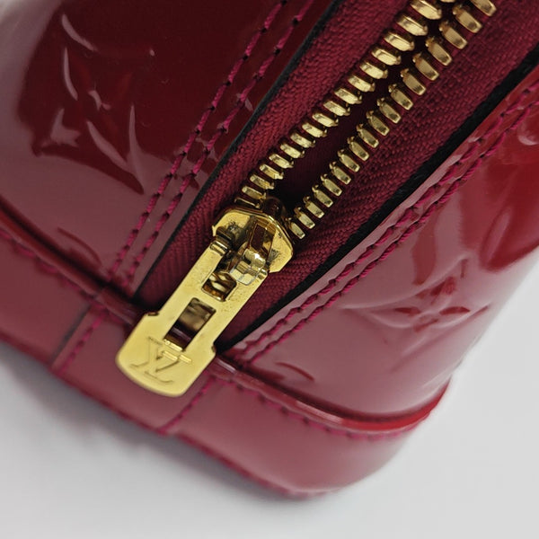 ALMA BB Monogram Patent Leather Red