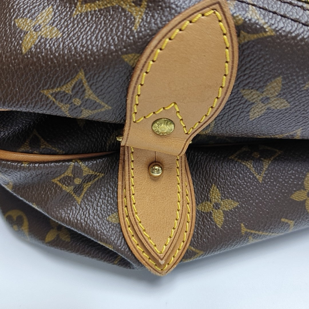 HUNTING Monogram Coated Canvas Brown