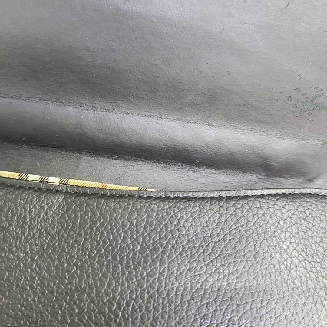 Calfskin Top Handle Bag Black