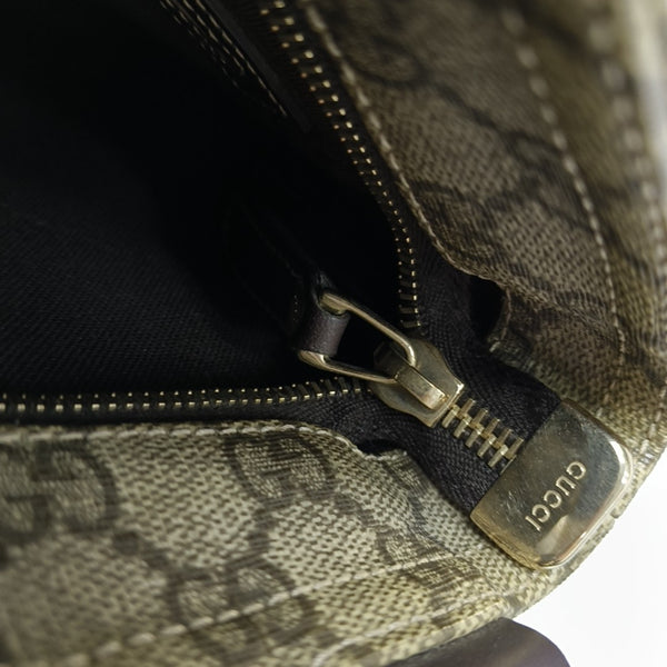 Monogram Coated Canvas Crossbody Bag Beige