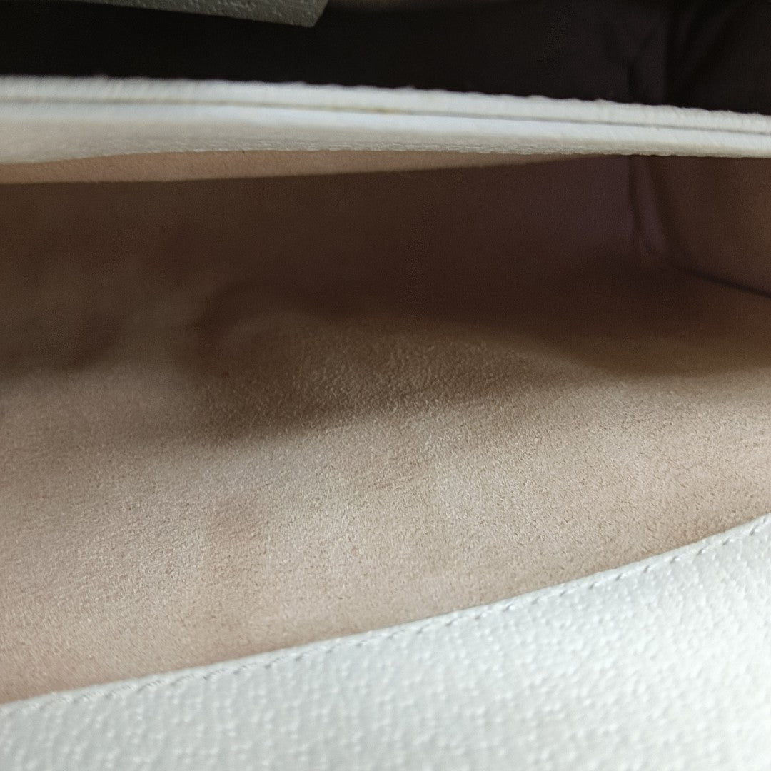 Ophidia Small Calfskin White