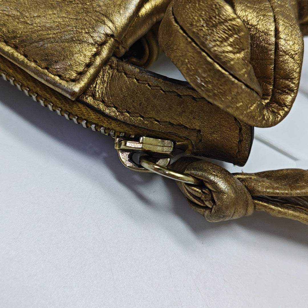 Calfskin Clutch Gold