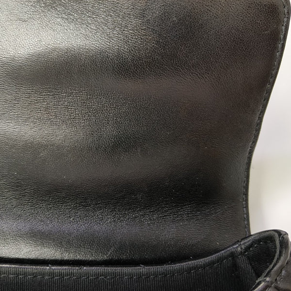 Quilted Lambskin Shoulder Bag Medium Black