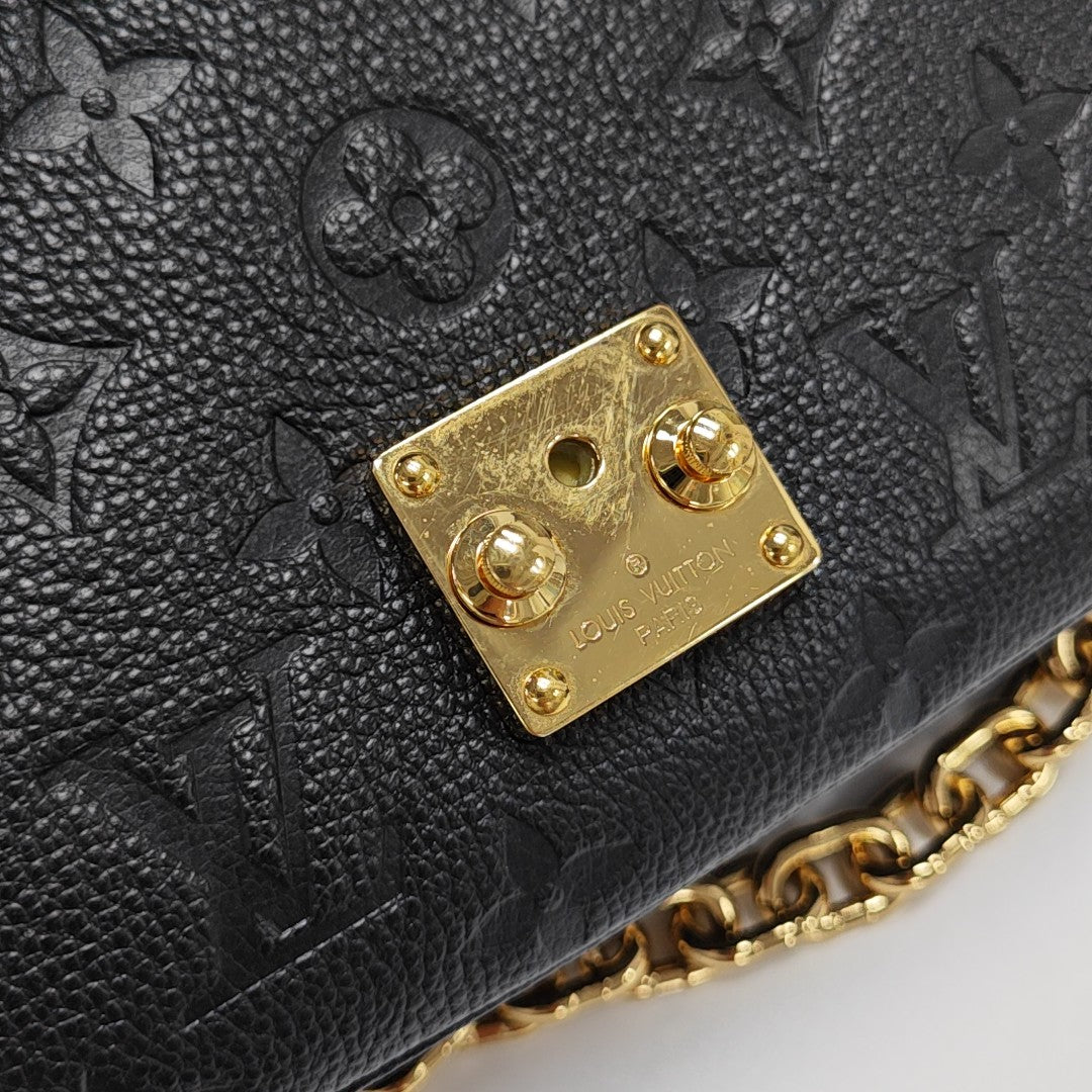 MÉTIS EAST WEST Monogram Calfskin Black