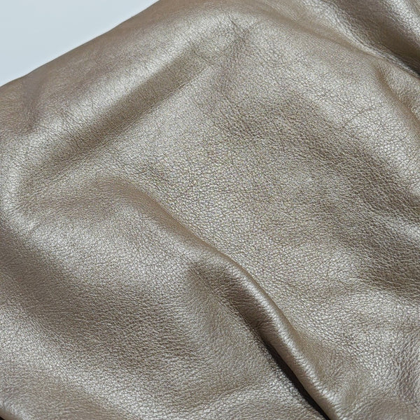 Calfskin Top Handle Bag Beige