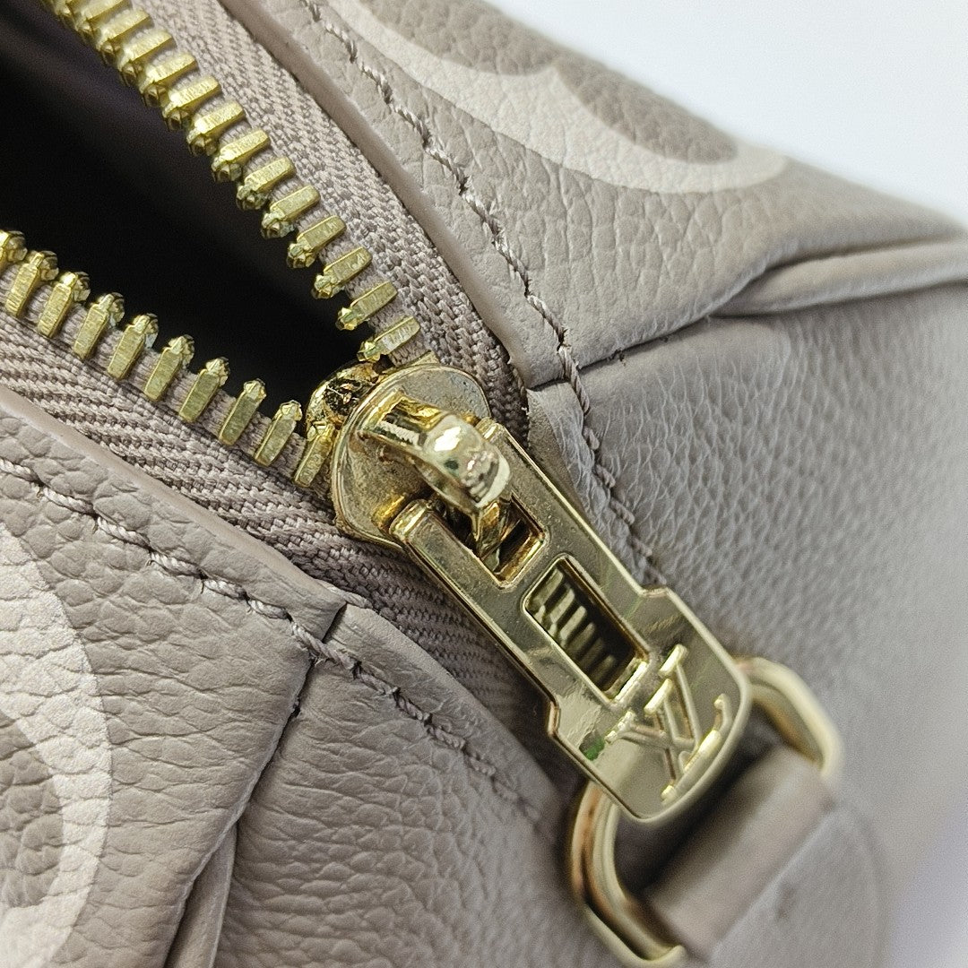 SPEEDY 20 Monogram Calfskin Gray