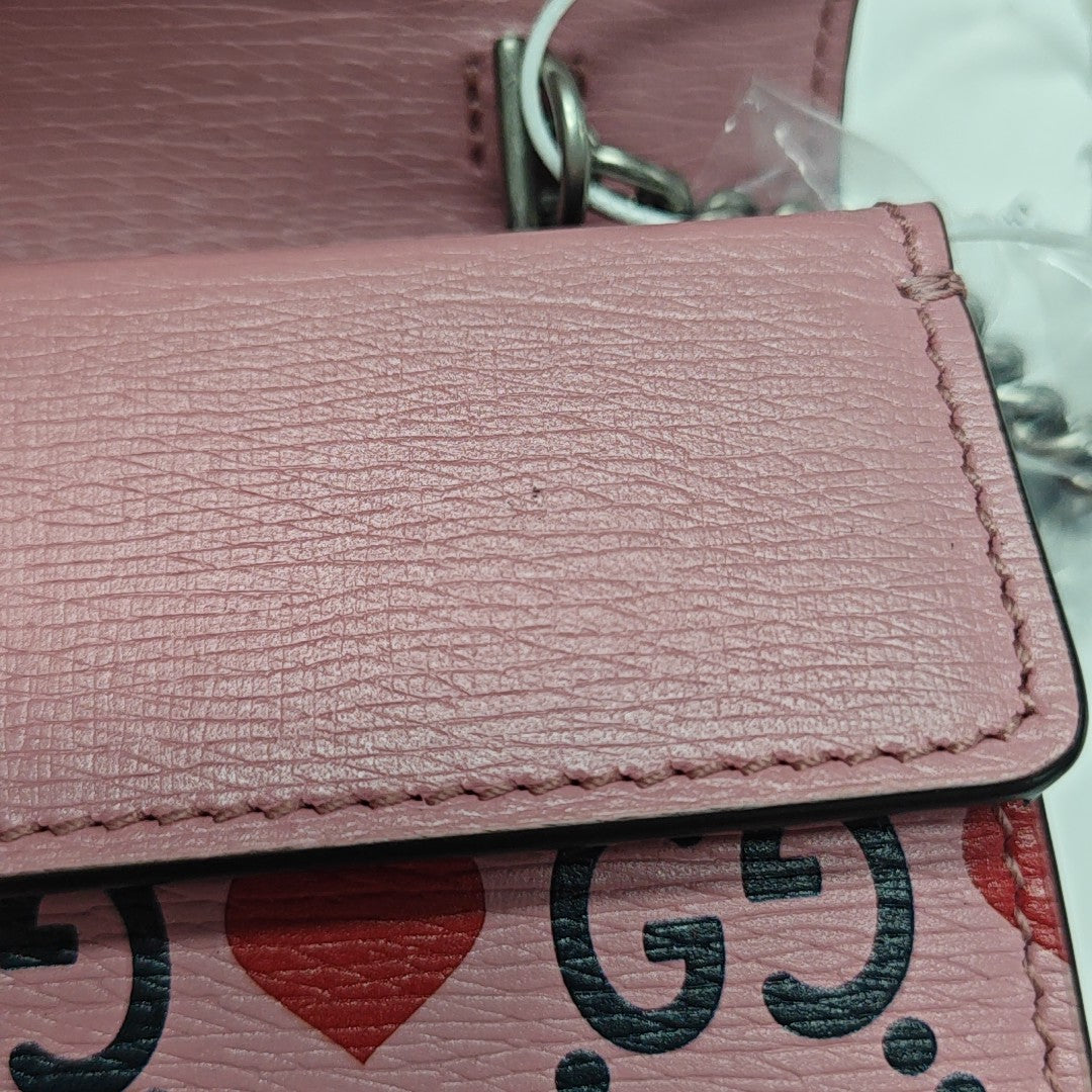 Dionysus Super Mini Monogram Calfskin Pink