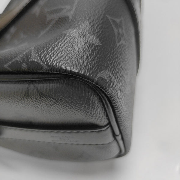 KEEPALL 25 Monogram Coated Canvas Black
