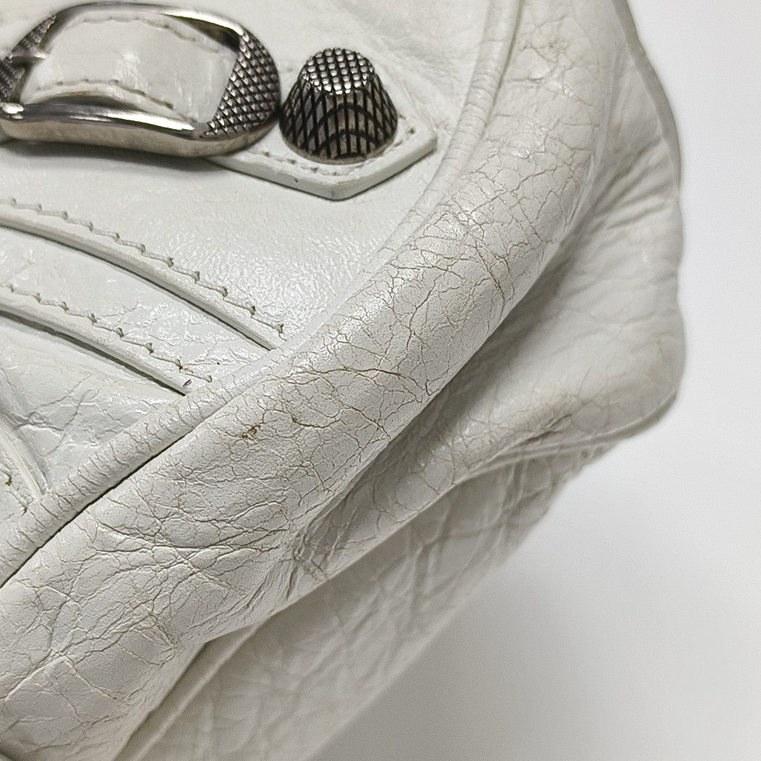 Le Cagole Mini Lambskin White