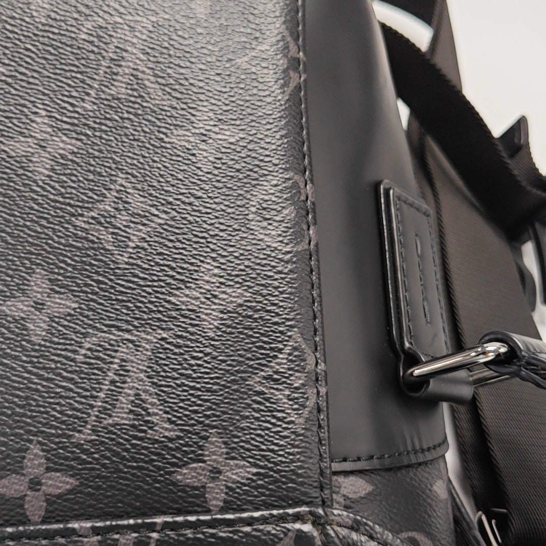 VOYAGER PM Monogram Coated Canvas Black