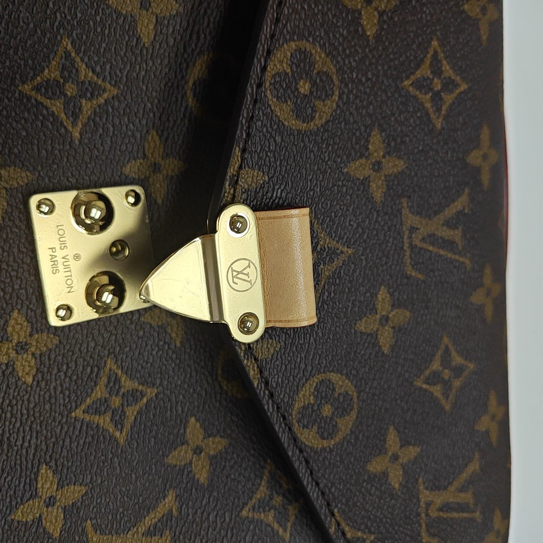 MÉTIS MM Monogram Coated Canvas Brown