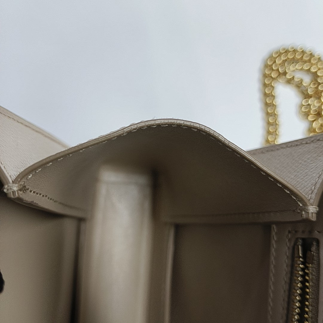 Ginny Medium Calfskin Beige