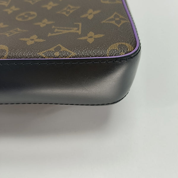 TRIO Monogram Calfskin Brown
