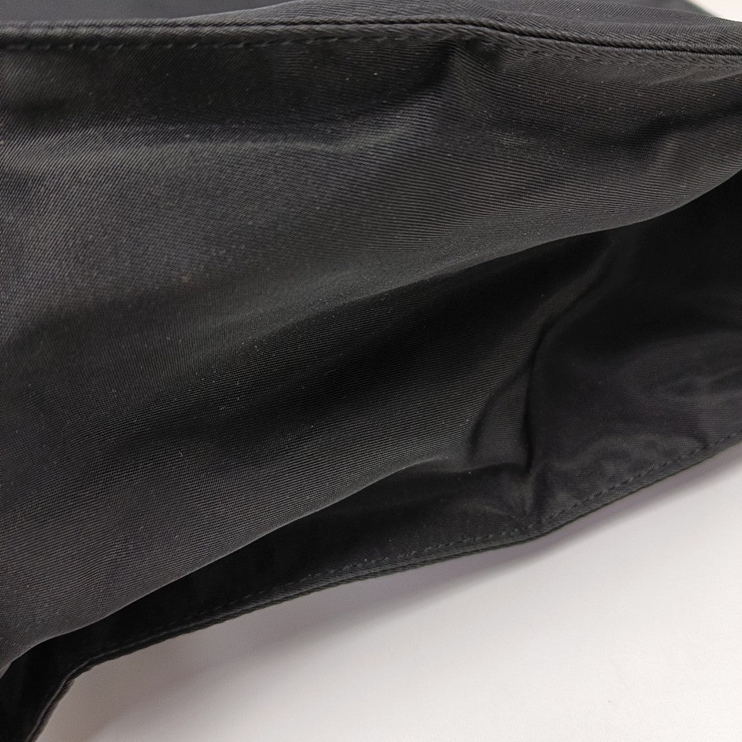 Nylon Top Handle Bag Black
