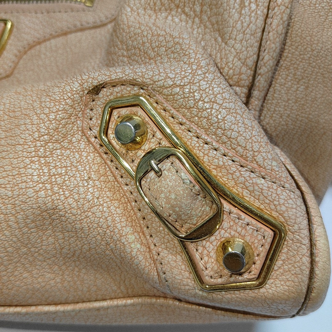Classic Metallic Edge City Leather Pink