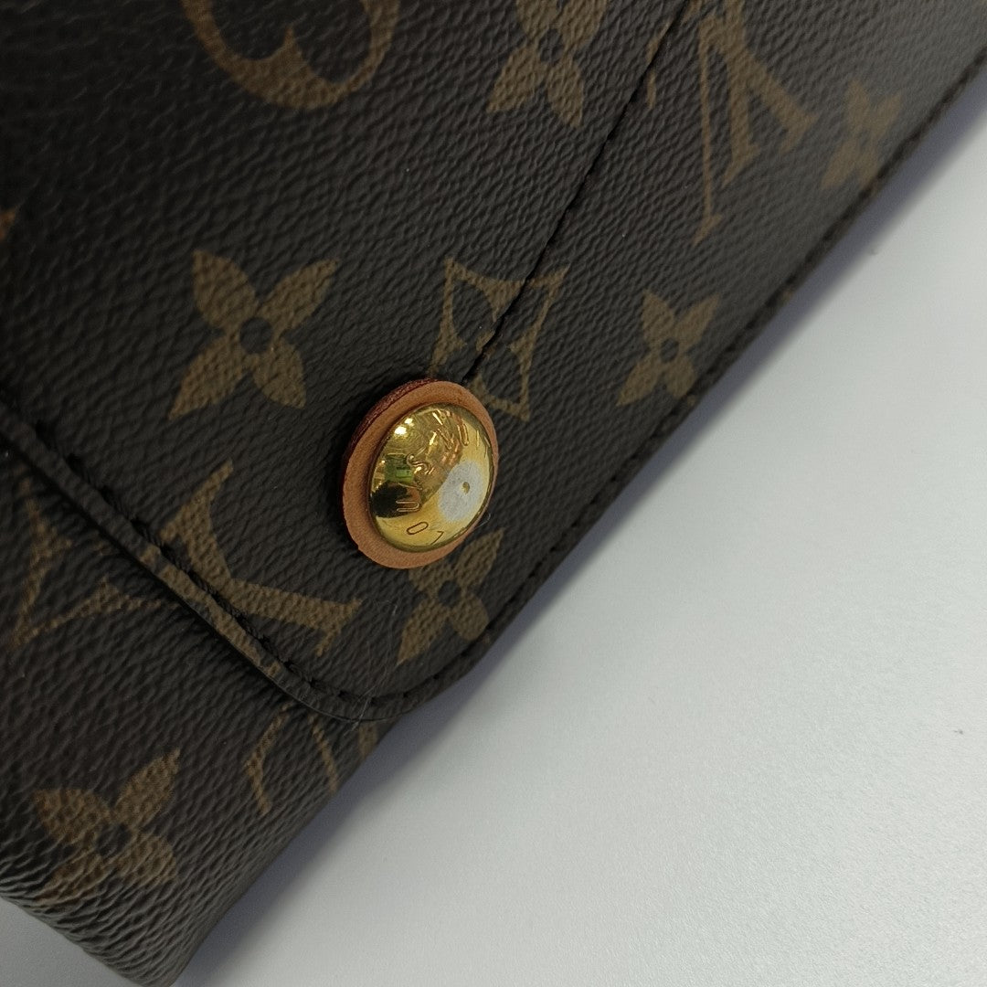 OLYMPE Monogram Coated Canvas Brown