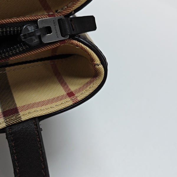 Coated Canvas Tote Bag Brown